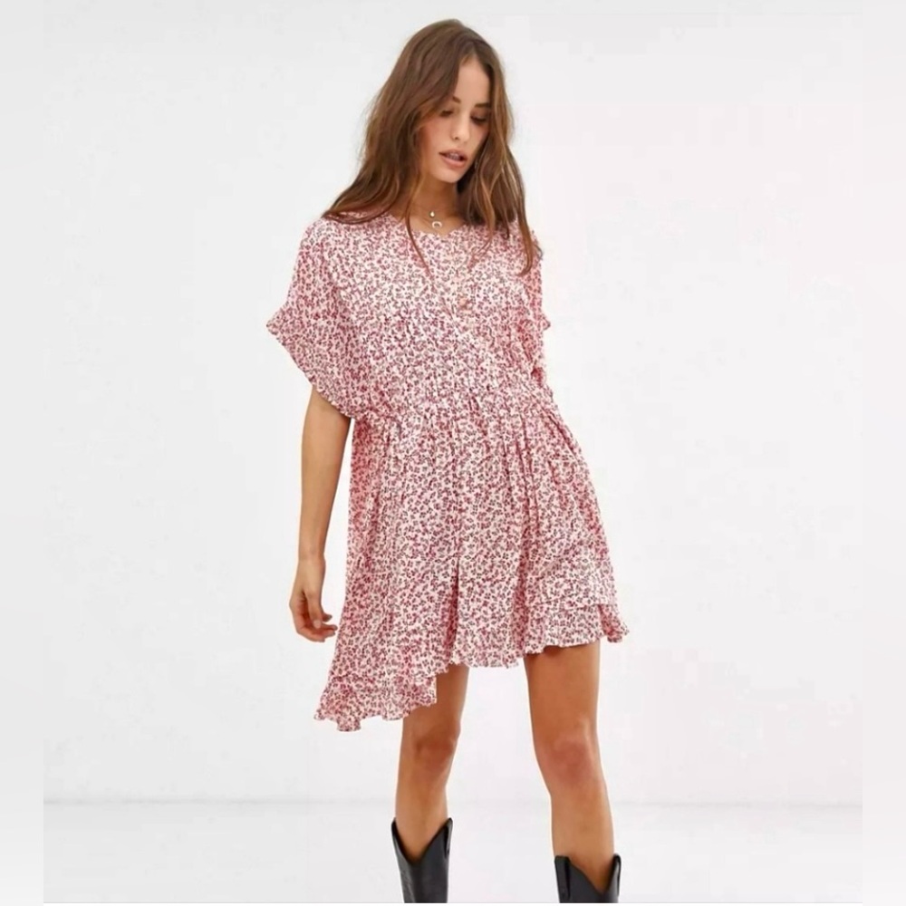 Free People One Fine Day Ditsy Floral Mini Dress